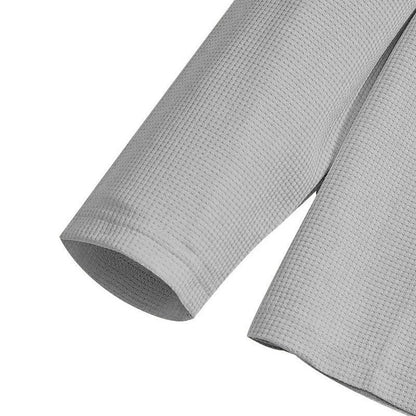 🏃👖 Waffle dokulu sweatshirt ve düz paça pantolondan oluşan erkek takımı