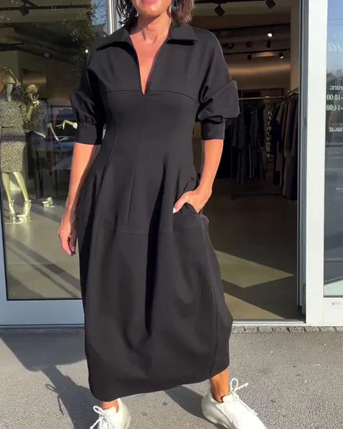 Karolin | Rahat Uzun Elbise
