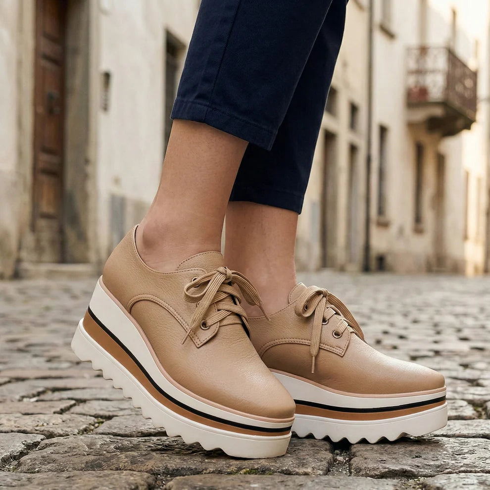Ortopedik Platform Oxford Ayakkabıları