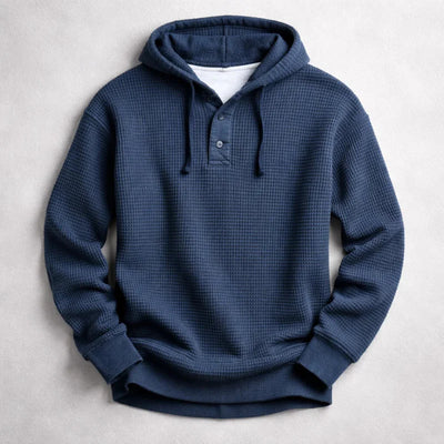 Petek Dokulu Kapüşonlu Sweatshirt