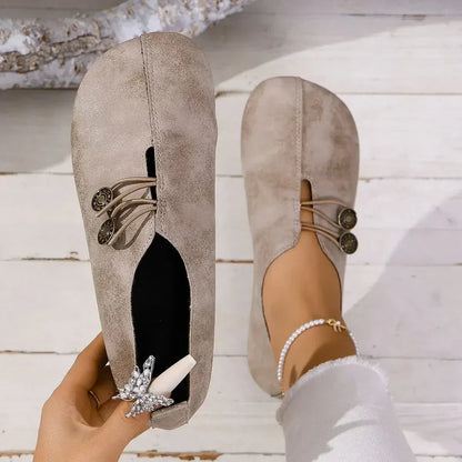 Micaela - Günlük Şık Süet Loafer Ayakkabı