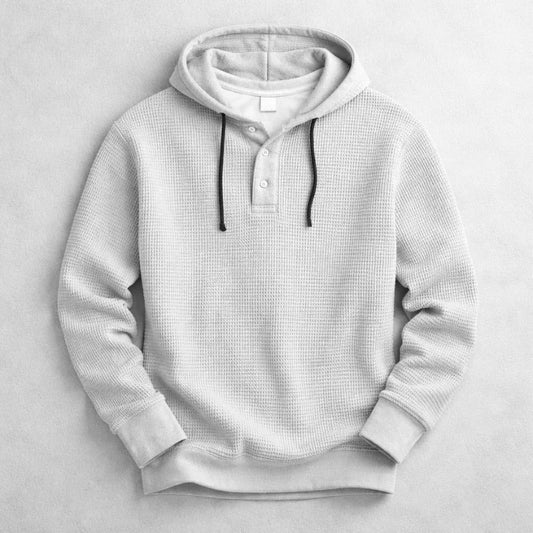 Petek Dokulu Kapüşonlu Sweatshirt