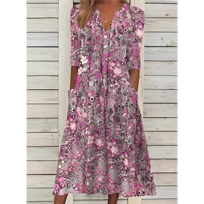 Daisy Mirage Midi Elbise