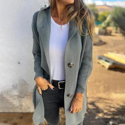 Lalila - Kapüşonlu Triko Hırka