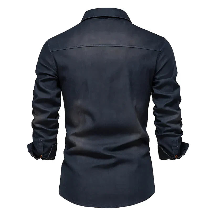 Kilian™ | Premium Pamuklu Denim Gömlek