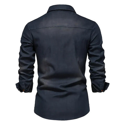 Kilian™ | Premium Pamuklu Denim Gömlek