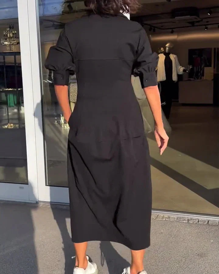 Karolin | Rahat Uzun Elbise