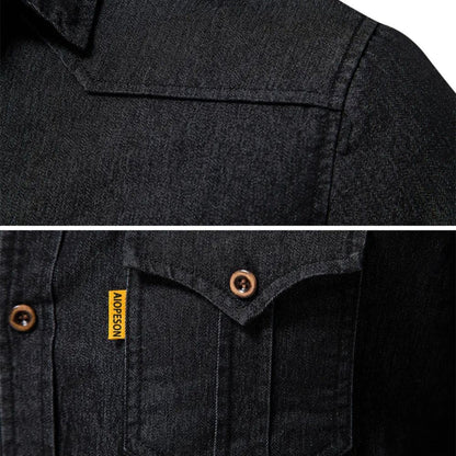 Kilian™ | Premium Pamuklu Denim Gömlek