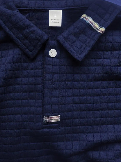 SolloTrend™ Erkek Uzun Kollu Polo – Sıcak, Şık & Rahat