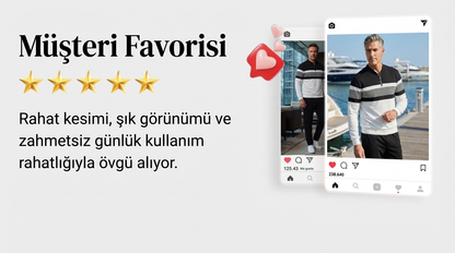 ⌛ Sadece 3 gün kaldı – Her şeyde %50 indirim! ⏰ Erkek Seti: Grafik Baskılı Kazak ve Pantolon