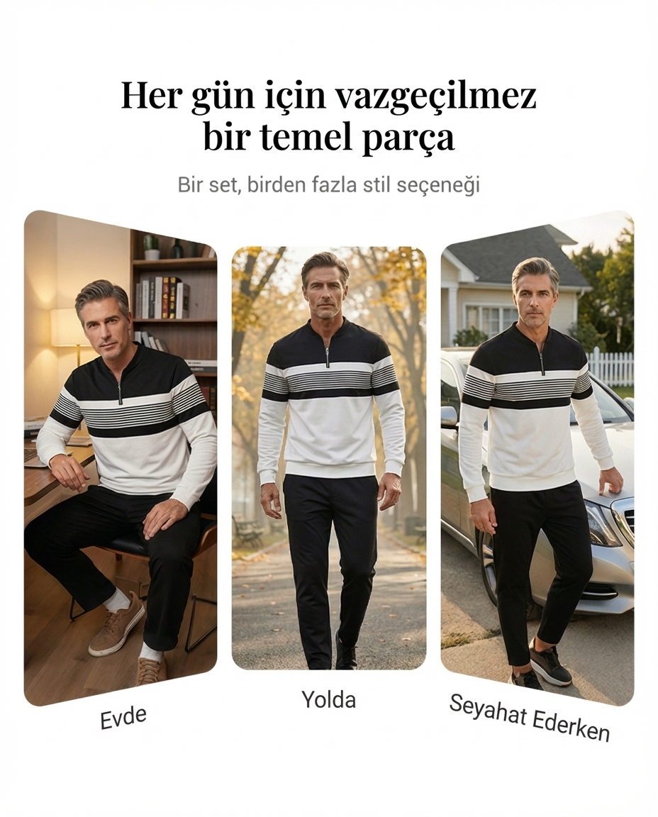 ⌛ Sadece 3 gün kaldı – Her şeyde %50 indirim! ⏰ Erkek Seti: Grafik Baskılı Kazak ve Pantolon